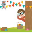 egg hunt vector image vector image