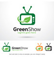 green show logo template vector image vector image