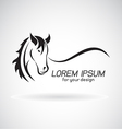 horse head design vector image vector image