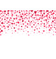 love heart confetti wedding anniversary vector image vector image