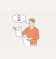 successful time management in business concept vector image
