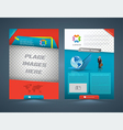 abstract business concept brochure flyer design vector image