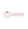 cake logo design vector image