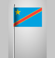 flag democratic republic congo national vector image