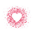 heart shaped confetti happy valentines day lovely vector image vector image