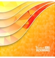 background of orange triangles vector image