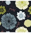 background with hand drawn flowers seamless vector image vector image