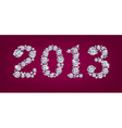 greetings new year 2013 vector image vector image
