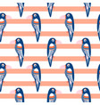 parrot pattern seamless bird vector image