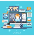 webinar concept design vector image
