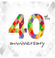 40 blanket bg numbers vector image vector image