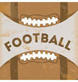 american football design over brown background vector image vector image