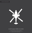 helicopter premium icon vector image