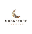 moon stone stones logo icon vector image