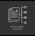 recruitment strategy flat design long shadow vector image vector image
