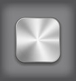 app metal icon vector image vector image