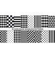 harlequin seamless pattern black white vector image