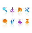 amoeba icons vector image