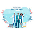 concept national doctors day vector image