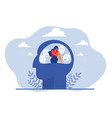 imposter syndrome masks with happy or sad vector image vector image