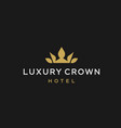 crown logo icon king queen symbol elegant logo vector image vector image