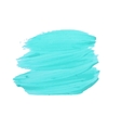 turquoise smear of paint vector image