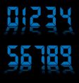 digital clock vector image vector image