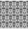 black seamless lace skull vector image vector image