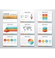 set of infographic elements vector image