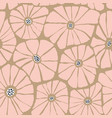 abstract retro style floral seamless pattern hand vector image vector image