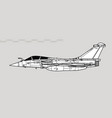 dassault rafale vector image vector image