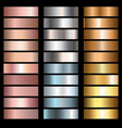 metals gradients vector image