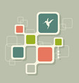 network digital social media technology concept vector image