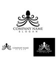 octopus animal logo and symbol icon image vector image