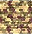 military romantic seamless pattern of heart khaki vector image