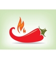 red hot pepper vector image