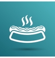 hotdog logo icon food symbol fastfood grill vector image