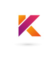 letter k logo icon design template elements vector image