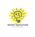 smart innovation logo designs for motivation vector image