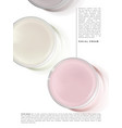 3d beauty cream or gel transparent vector image vector image