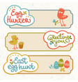 happy easter banners vector image