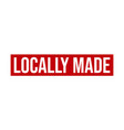 locally made rubber stamp seal vector image vector image