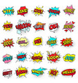 bang ouch shouts and yeah shouting text bubble vector image vector image
