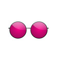 sunglasses round icon pink sun glasses isolated vector image