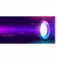 futuristic technology background vector image vector image