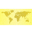map of the world yellow abstract travel background vector image