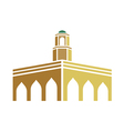 mosque logo vector image vector image