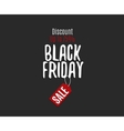 black friday sale design template creative banner vector image