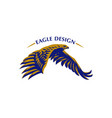 flying eagle vector image vector image