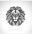 lion head design on white background easy vector image vector image